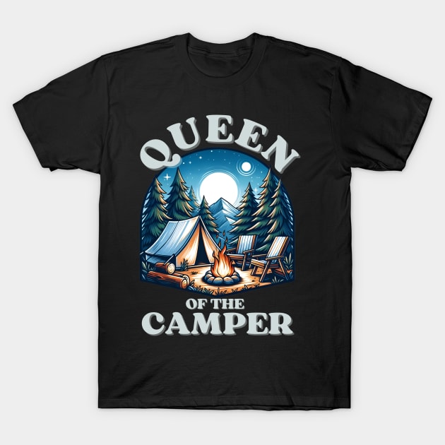 QUEEN OF THE CAMPER T-Shirt by GP SHOP